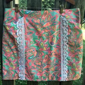 Lilly Pulitzer Skirt Waist Flat 18”